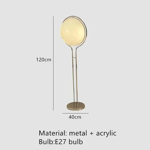 Nordic LED Garrault Delord Floor Lamp Chrome Metal White Acrylic Ball Floor Light Living Room Hotel Room Sofa Decoration Lamp