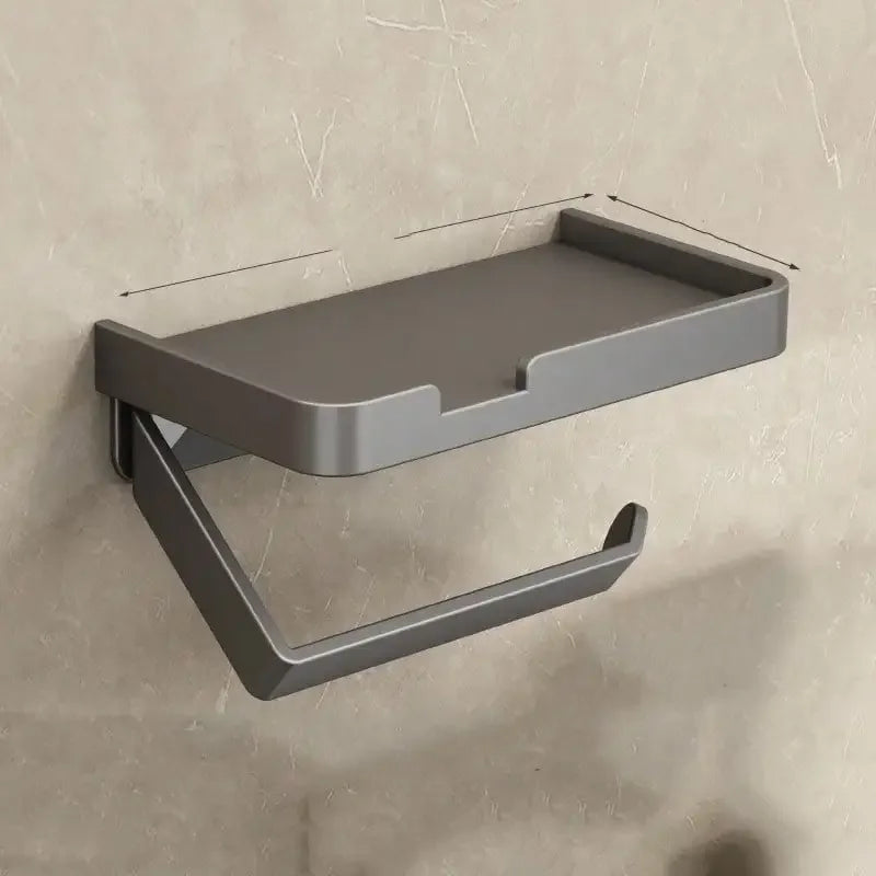 With shelf adhesive bathroom toilet paper stand wall-mounted tissue stand bathroom hardware accessories