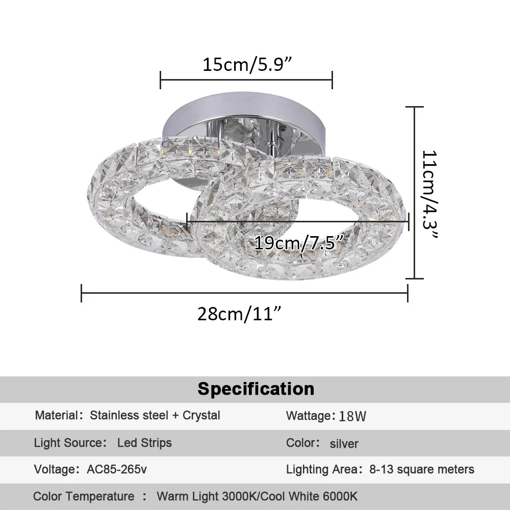 VETRULUS Modern Luxury Crystal Ceiling Lamp Chandelier Dining Living Room LED Indoor Lighting Fixture Home Decor Bedroom Fixture