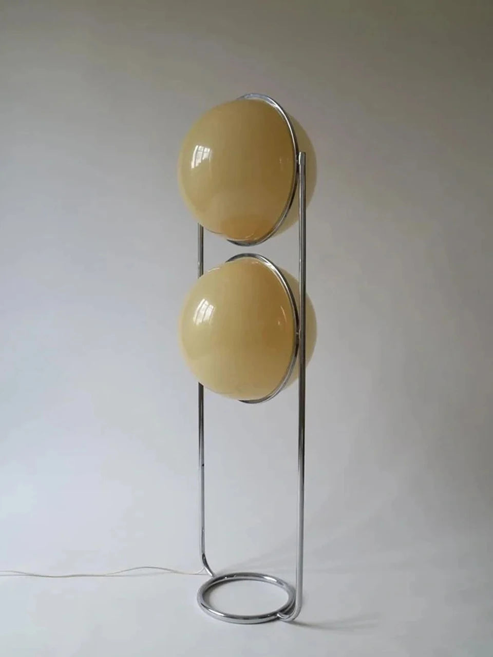 Nordic LED Garrault Delord Floor Lamp Chrome Metal White Acrylic Ball Floor Light Living Room Hotel Room Sofa Decoration Lamp