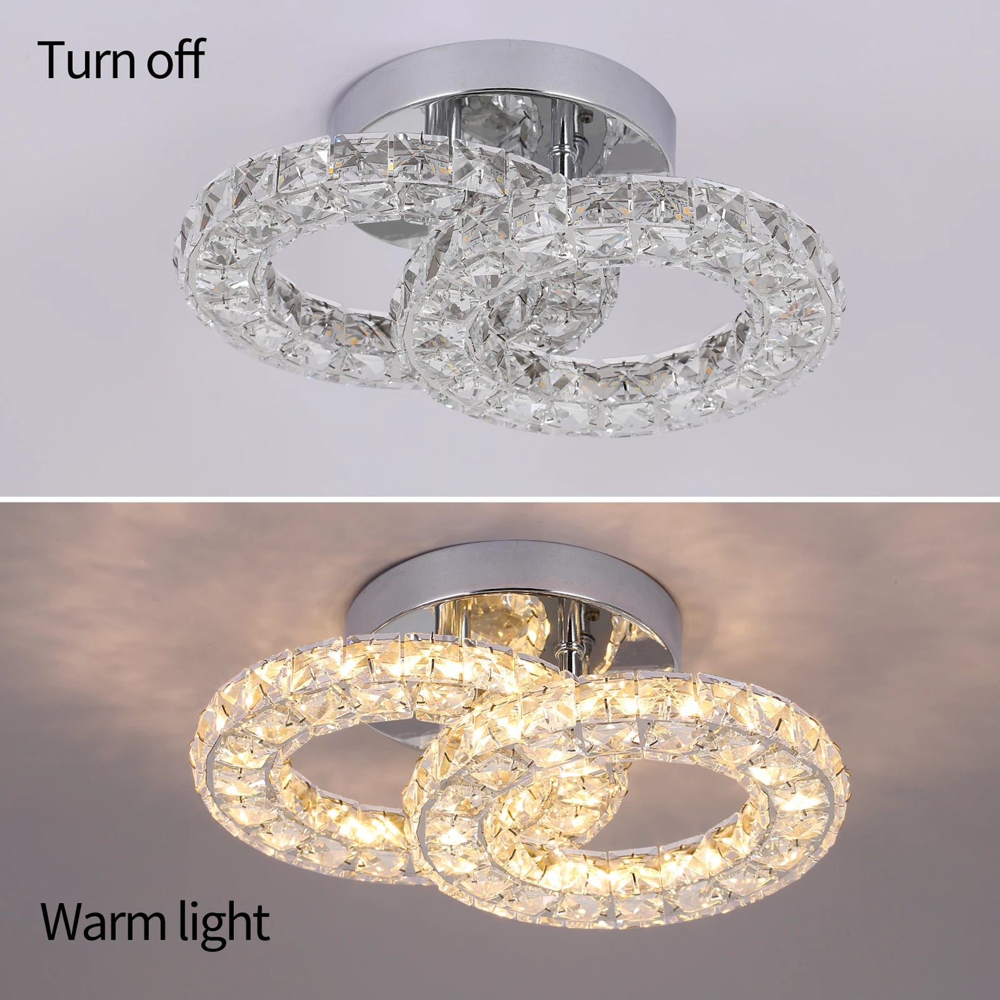 VETRULUS Modern Luxury Crystal Ceiling Lamp Chandelier Dining Living Room LED Indoor Lighting Fixture Home Decor Bedroom Fixture