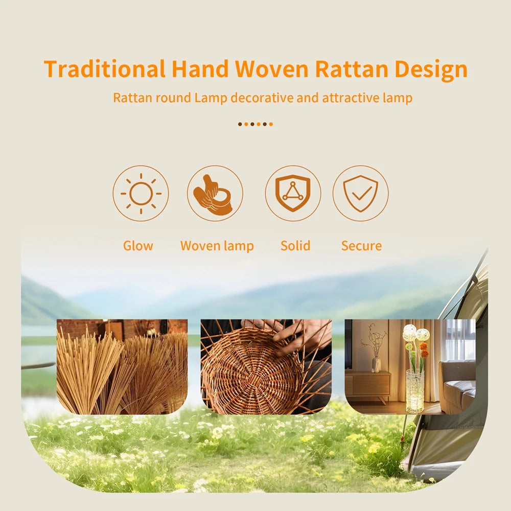 Handwoven  Floor Lamp and  Reading Light, Living room atmosphere light sofa decoration bedroom，Modern Bedside Lamps for Bedroom