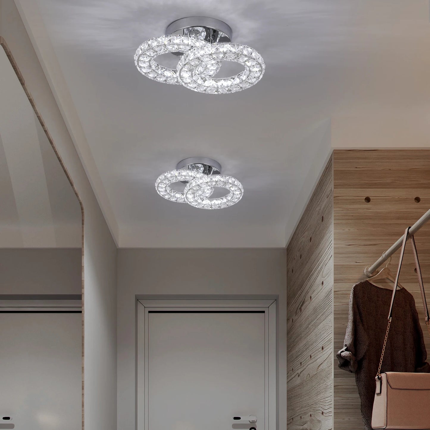 VETRULUS Modern Luxury Crystal Ceiling Lamp Chandelier Dining Living Room LED Indoor Lighting Fixture Home Decor Bedroom Fixture