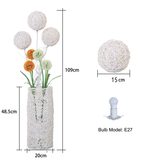 Handwoven  Floor Lamp and  Reading Light, Living room atmosphere light sofa decoration bedroom，Modern Bedside Lamps for Bedroom