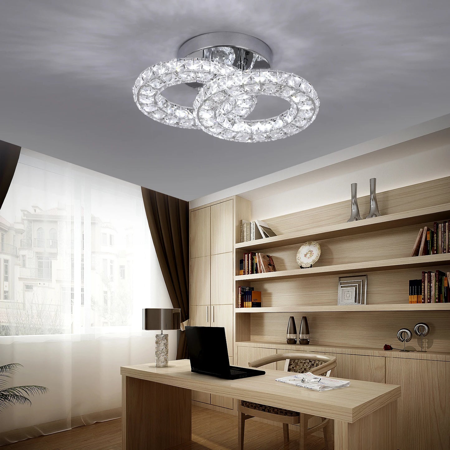 VETRULUS Modern Luxury Crystal Ceiling Lamp Chandelier Dining Living Room LED Indoor Lighting Fixture Home Decor Bedroom Fixture