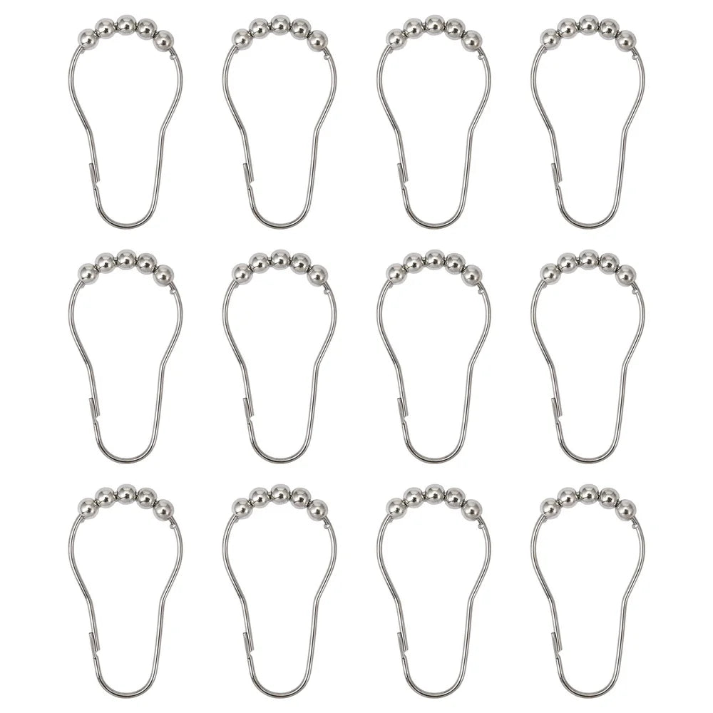 Sea Life Shower Curtain Set 13 Pieces with Hooks Polyester Fabric 72x72 Decorative Bathroom Accessories Machine Washable Coastal