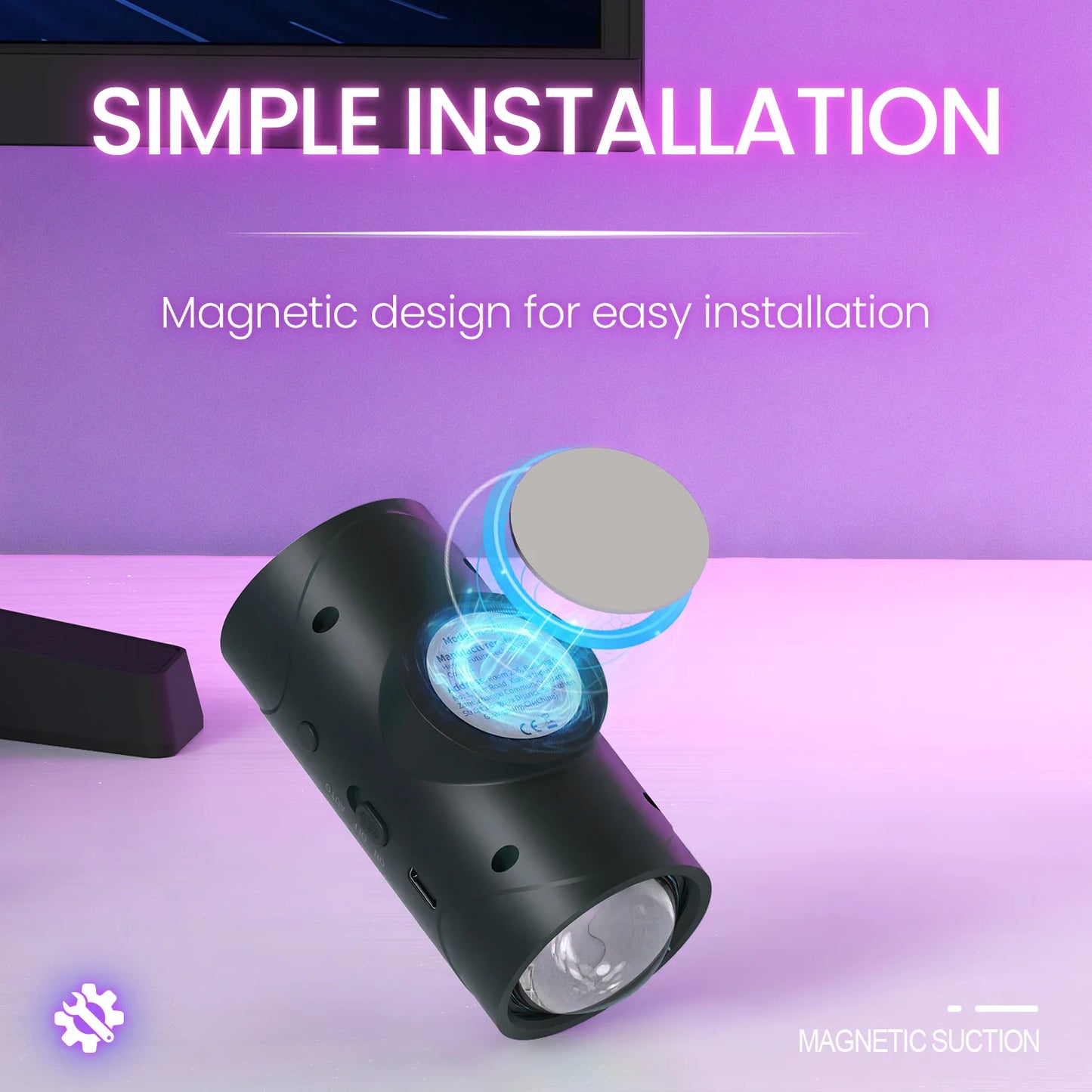 LED Motion Sensor Light, 8 Lighting Effects, Up/Down Lighting Design Rechargeable Cordless Wall Lamps for Indoor Bedroom Hallway