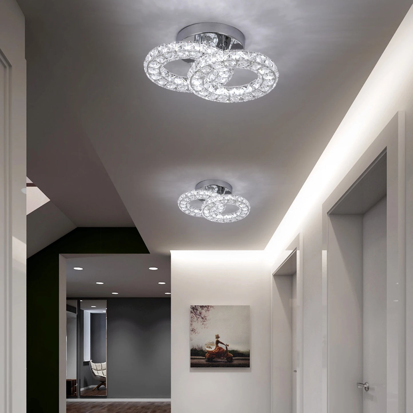 VETRULUS Modern Luxury Crystal Ceiling Lamp Chandelier Dining Living Room LED Indoor Lighting Fixture Home Decor Bedroom Fixture